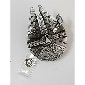 NWT Star Wars Millennium Falcon Badge Reel Lanyard 108275